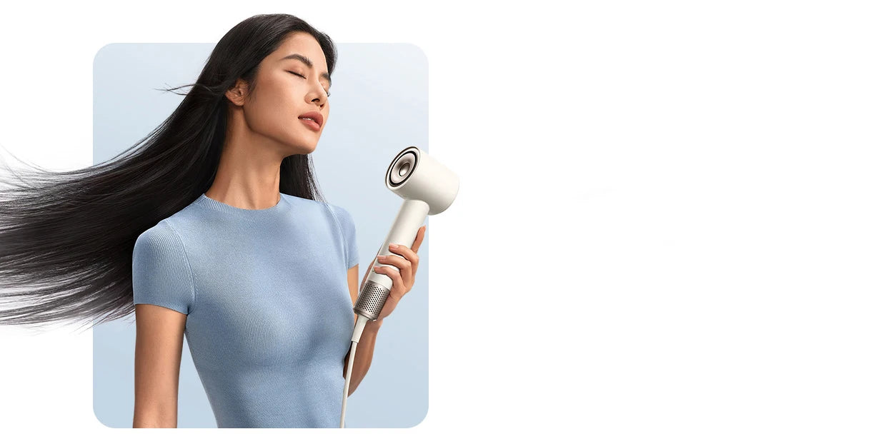 XIAOMI MIJIA High Speed Water Ion Hair Dryer，Water Ion Care，57° Intelligent Temperature Control，220V CN Version (With Adapter).