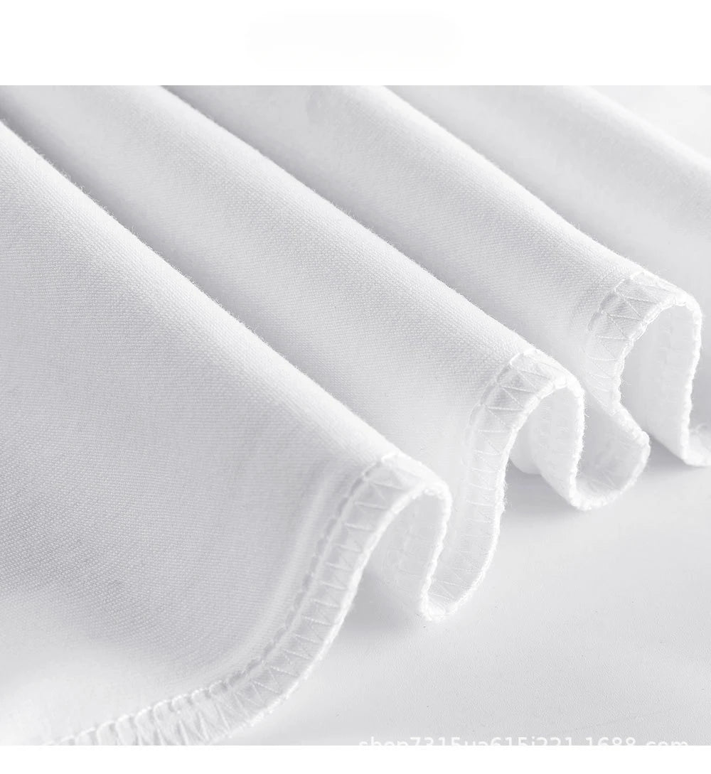 Beige 300g Heavyweight Cotton Short Sleeved T-shirt Summer Round Neck Loose and Base Shirt for Men Women Basic Tee.