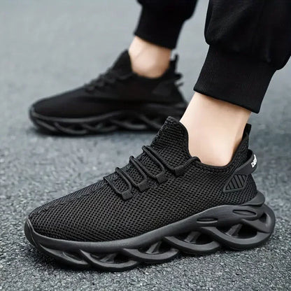 Männer Casual Sport Schuhe Atmungsaktive Leichte Turnschuhe Outdoor Mesh Schwarz Laufschuhe Athletisch Jogging Tenis Wanderschuhe