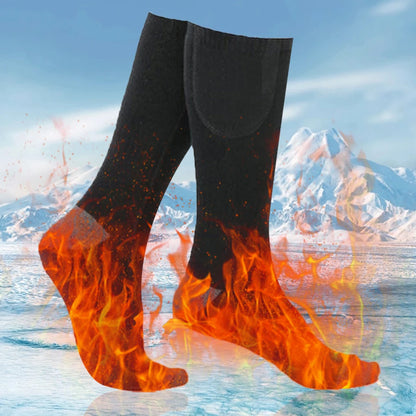 Electric Heating Socks 3 Level Temperature Winter Heating Socks Cold-Proof Winter Warm Thermal Socks for Cycling Camping Skating.