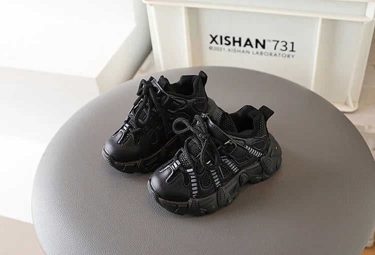 Oulylan Children Casual Shoes Thick-soled Sports Shoes Infant Footwear Boy Sneakers Breathable Non-slip Baby Shoes.