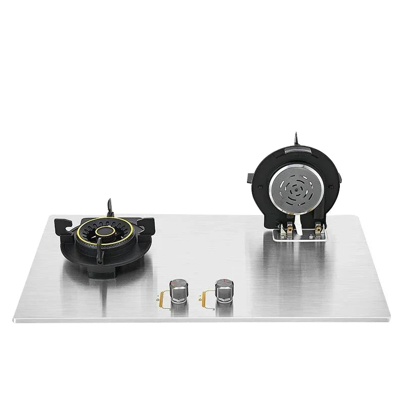 419H Embedded Stainless Steel Gas Stove/  4.8Kw High Firepower Household Stove/Reversible Double Stove Magic Dish Stove.