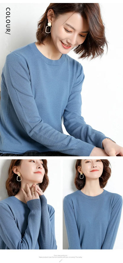 22 farben Herbst und Winter Kaschmir Pullover Frauen Pullover Oansatz Pull Femme Lange Hülse Frauen Casual Lose Pullover Pullover