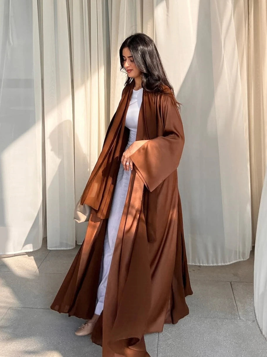 Muslim Open Abaya Women Modest Dresses Arab Cardigan Long Robe Morocco Dubai Abayas Kaftan Islam Eid Ramadan Jalabiya Vestidos.