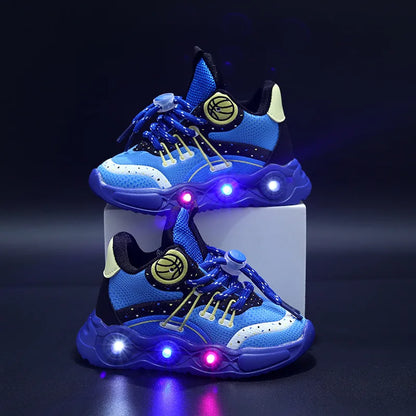 Hot Sales Lovely Fashion Kids Sneakers Cute Classic LED Lighted Baby Girls Boys Sneakers Glowing Children Shoes Toddlers