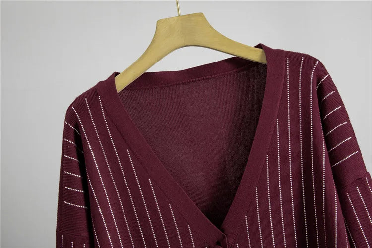 Women Knit 2 Piece Set Cardigan Set Sweater Muslim Short Sleeve Long DressEnsemble Knitwear Suit Modest Autumn Winter Outfits.