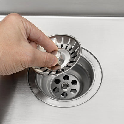 Stahlspüle, 304 Edelstahl, multifunktionale Küchenspüle, Drop-In-Spüle, 33 Zoll Drop-in-Küchenspüle, Workstation, Edelstahlspüle