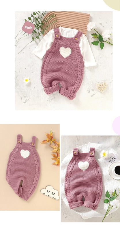 Baby Strampler Ärmellose Neugeborene Mädchen Gestrickte Strap Overalls Playsuits 0-18m Einem Stück Infant Outwear Overalls Kinder Kleidung.