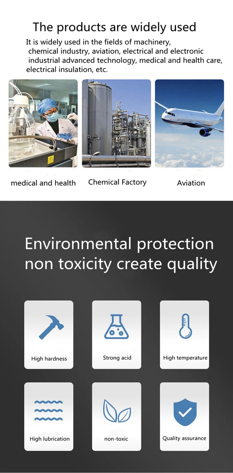 PTFE Tube 600V ID 1-2-2.5-3-4-5-6-7-8-9-10-11-12-13-14-15mm F46 Insulated Hose Rigid Pipe Temperature Corrosion Resistance.