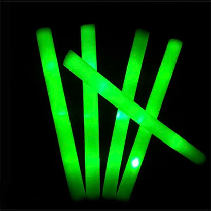 15/30/60Pcs Glow Foam Stick Groß Bunte RGB LED Cheer Tube Dunkles Licht Glow Sticks Weihnachten geburtstag Hochzeit Party Liefert
