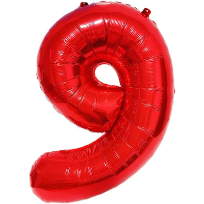 Blauer Ballon mit großen Zahlen, 32 Zoll, 0, 1, 2, 3, 4, 5, 6, 7, 8, 9, Geburtstag, Bachelorette-Luftballons, Figur, Golob-Party-Ballon-Dekoration