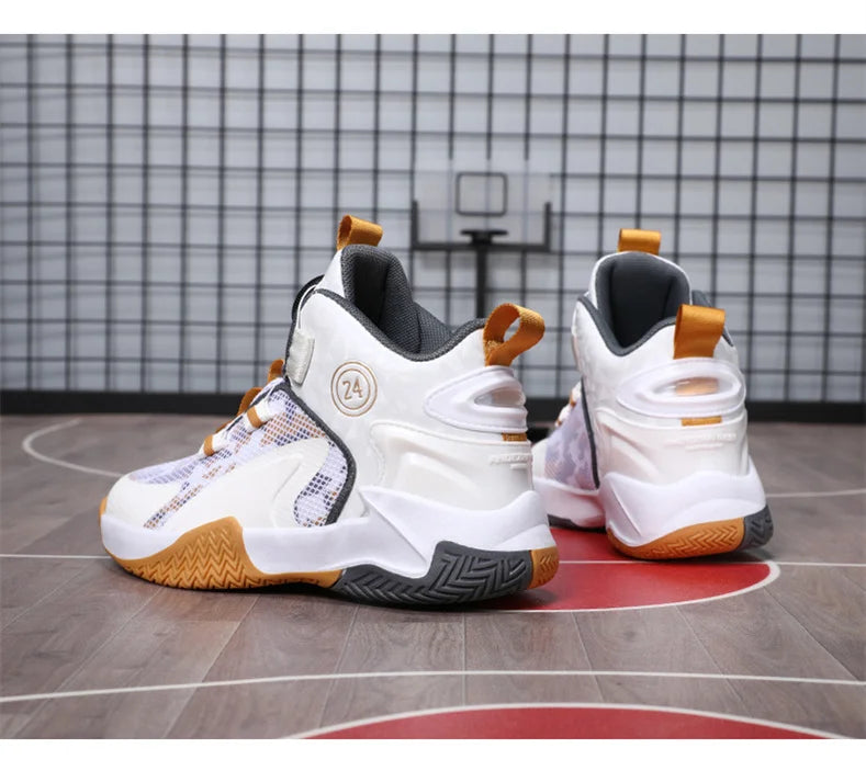 Kids Basketball Shoes Boys Sneakers Non-slip Child Trainer Basket Shoes Outdoor Children Sport Shoes