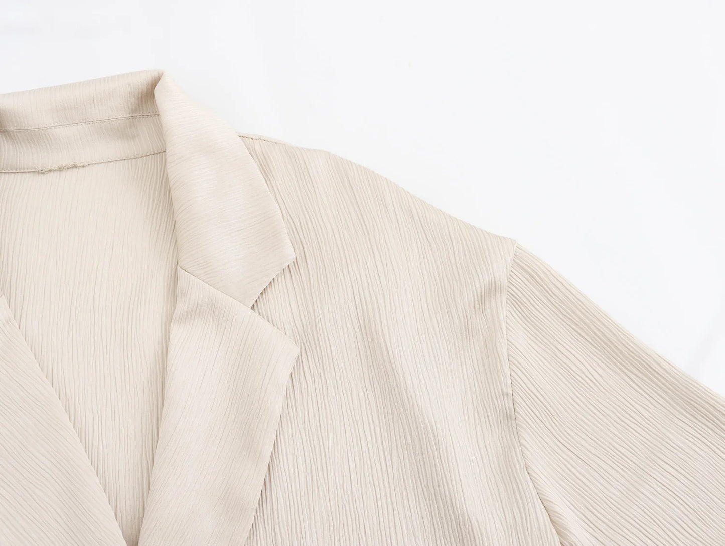 2024 Autumn Women Casual Blazer Coat Pants Set Long Sleeve Double Breasted Blazer + Wide Leg Trousers Lady Office Outfit.