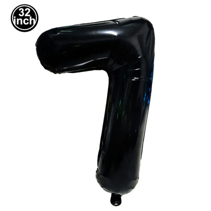 Blauer Ballon mit großen Zahlen, 32 Zoll, 0, 1, 2, 3, 4, 5, 6, 7, 8, 9, Geburtstag, Bachelorette-Luftballons, Figur, Golob-Party-Ballon-Dekoration