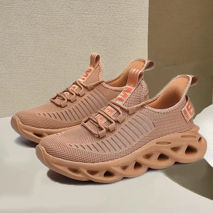Männer Schuhe Bequeme Turnschuhe Atmungsaktiv Für Mesh Tennis Sport Laufen Gehen Im Freien Rot Fliegen Weben Frauen Slip-on Gym schuhe