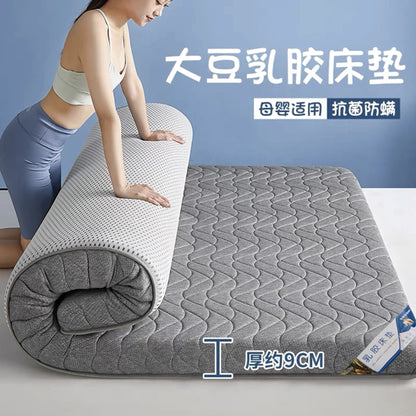 Matratze aus Sojabohnenfaser, Bodenmatte, faltbar, Tatami-Matte mit langsamer Rückfederung, 4/7 cm Dicke, King Twin, Queen-Size-Latex-Schwammbettprodukt