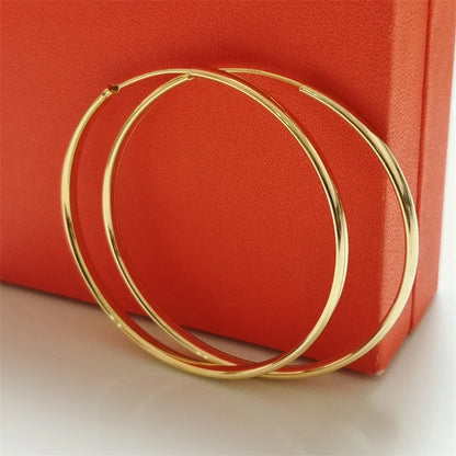 Senlissi - 925 Sterling Silver Hoop Earrings For Women 18K Gold Plated Jewelry Dazzling Women's Hoops Earrings Christmas Gifts.