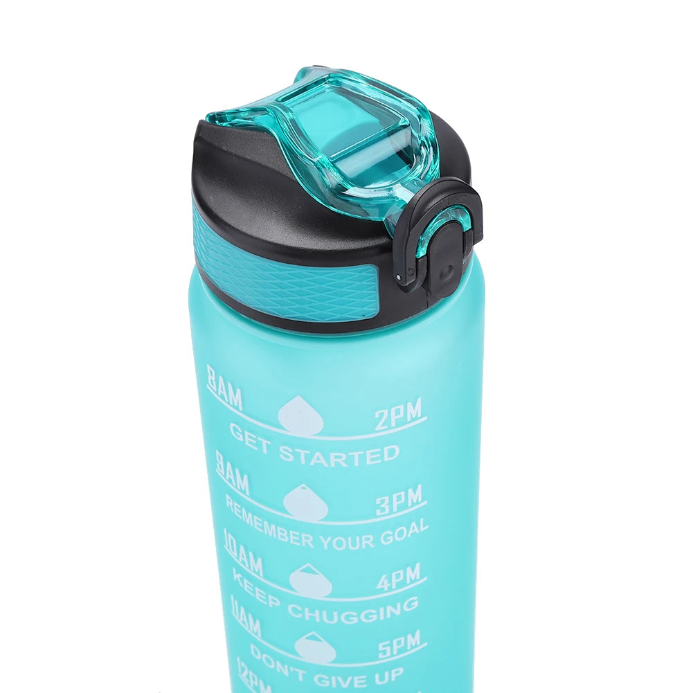 1 Liter Water Bottle Motivational Sport Water Bottle Leakproof Bottles Drinking Outdoor Travel Gym Fitness Jugs for Kitchen Cups.
