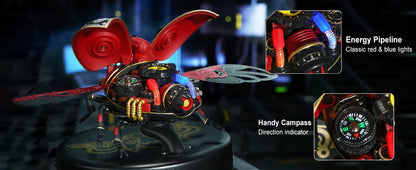 Robotime Rokr Scout Beetle MI02 ABS Metal Punk Style 3D Puzzle Gift for Boys Adults Easy Assembly Mechanical Design DIY Toys.