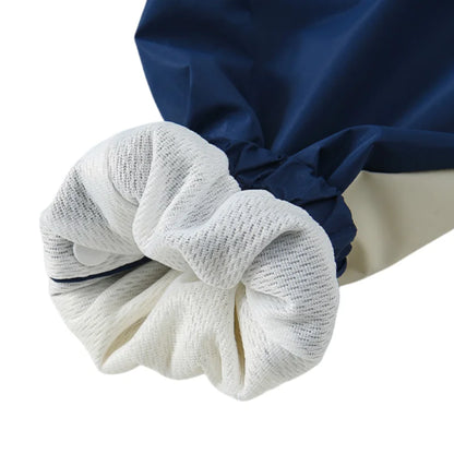 2025 Herbst winddichter Babyspielanzug für Neugeborene, Farbblock, Druckknopf, Kapuze, einteilig, 0–2 Jahre, Säuglings-Outdoor-Regenmantel-Overall.