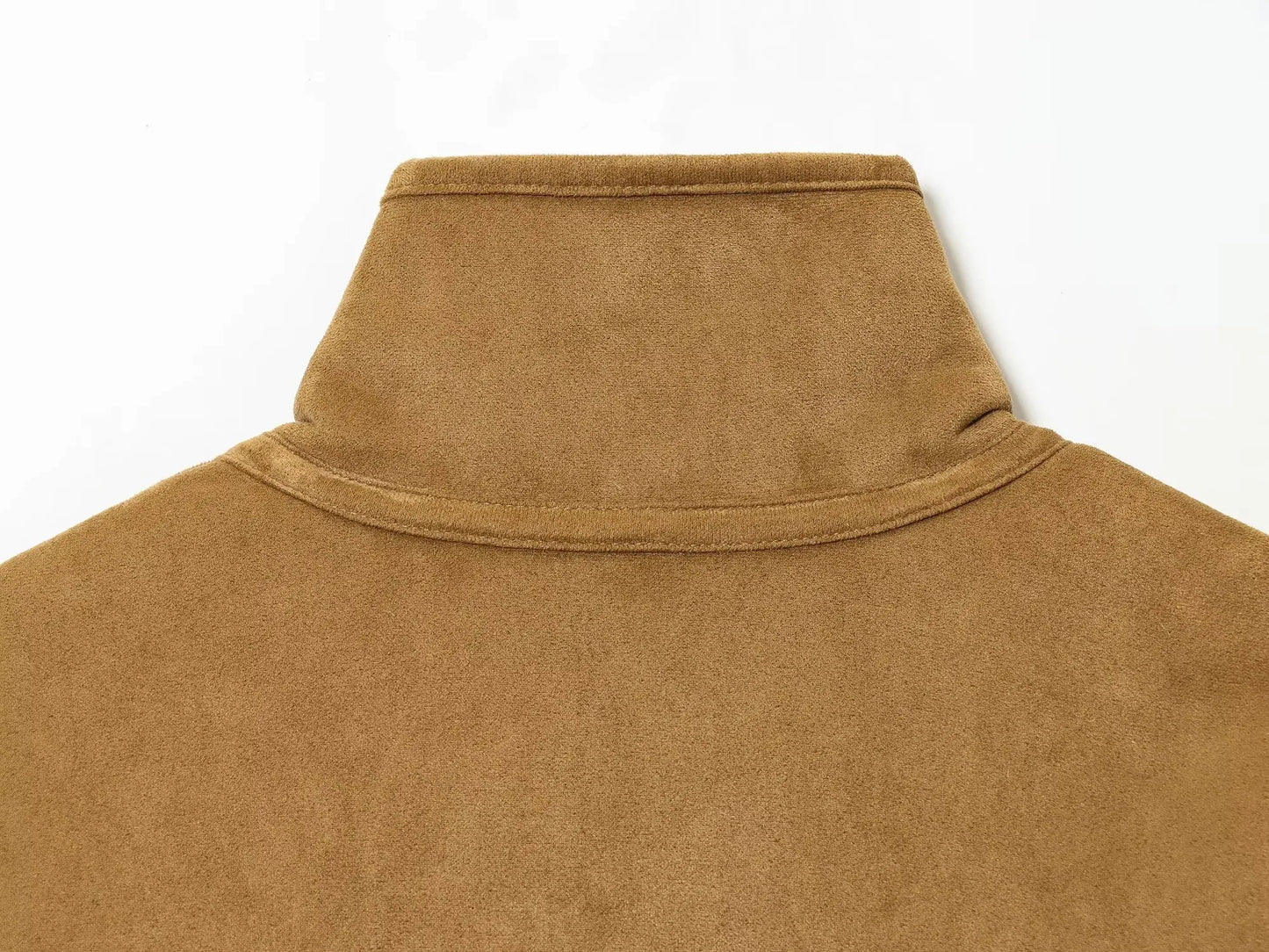 Frauen 2025, doppelseitig zu tragen, Lammsamtmantel, Damenmode, Stehkragen, einreihige Tasche, kurze Jacke, Damenoberbekleidung