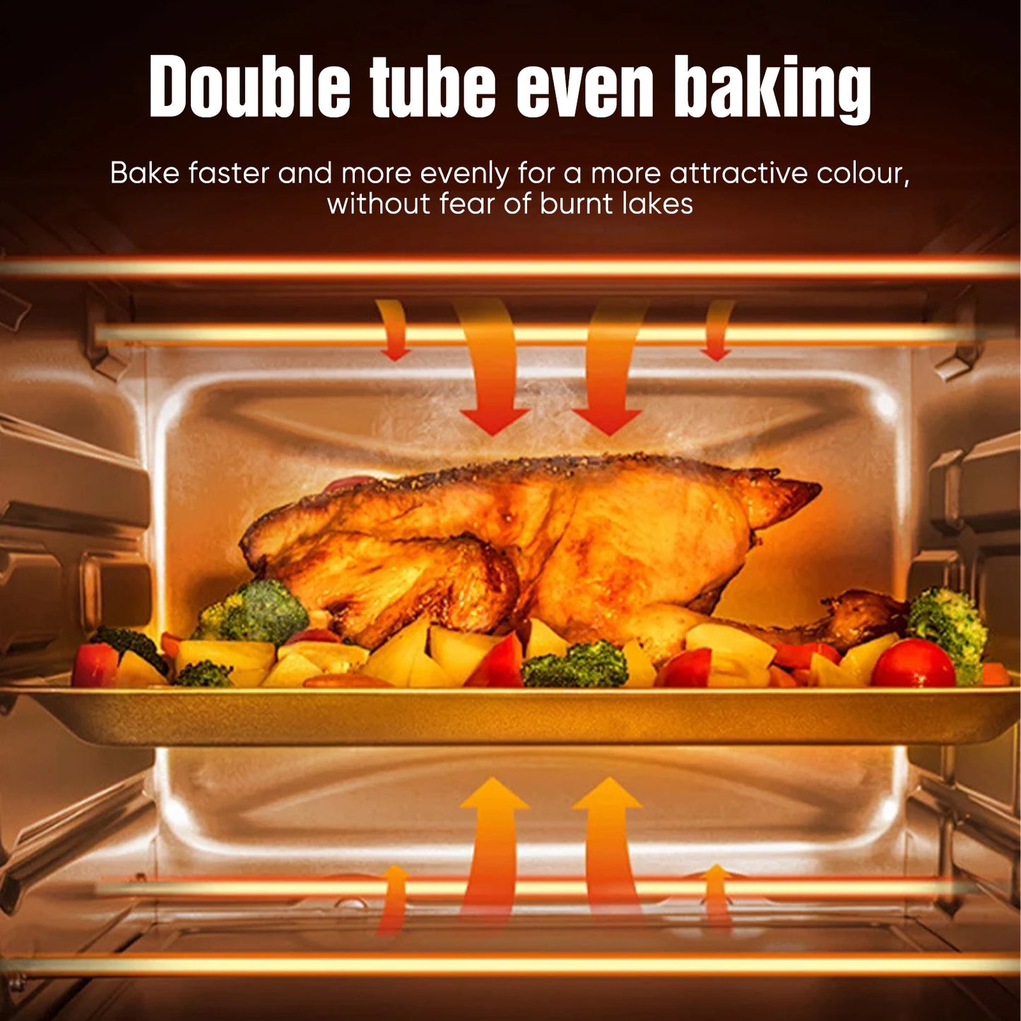 700 W 13 l Mini-Luftfritteuse – Multifunktions-Konvektionsbäcker zum Backen, Braten, gesundes Kochen zu Hause (kompakte elektrische)