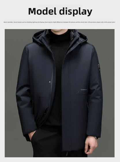 Top Grade Brand Casual Fashion Designer Warm Parka Coat Mens 2025 Newest Winter Jacket Quilted Windbreaker  Mens Clothes.