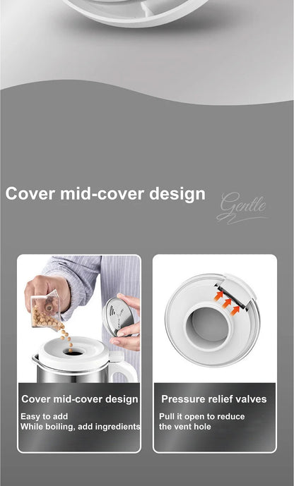 110V/220V Soy Milk Machine Electric Juicer Multifunctional Wall Breaking Machine Kitchen Auto Heating Rice Paste Machine 1200ml.