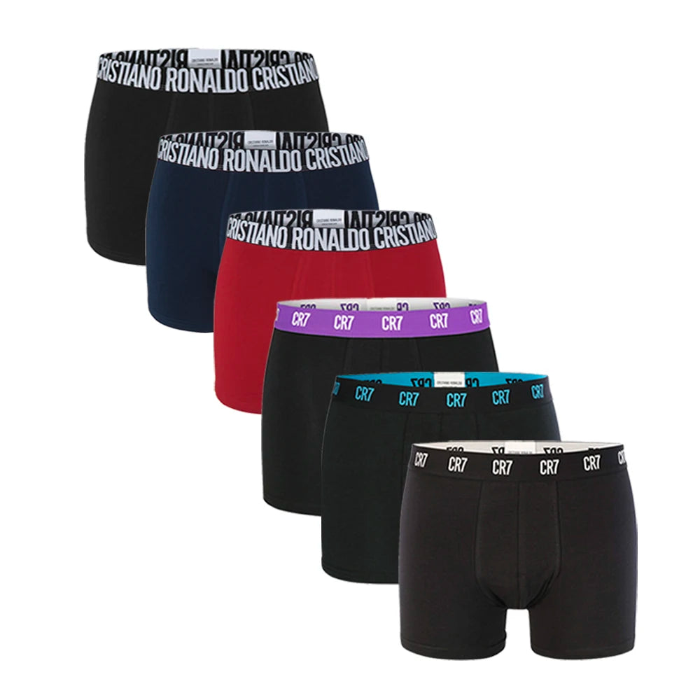 CRIIS SEVEN 7 Boxershorts für Herren, Cristiano Ronaldo, Basic-Unterwäsche aus Baumwolle, Herren-Badehose, Turnhose, bequeme Unterhose