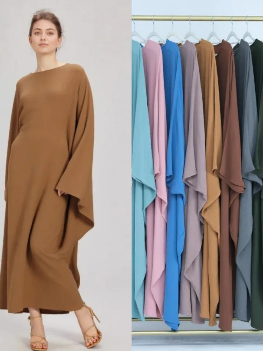 Muslim Women Arabic Dubai Abaya Plus size adjustable Waist Long Dress Modest Kaftan Robe Imitation Linen Femme Islam Clothing.