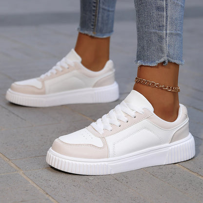 YRZL Womens Sneakers Autumn White Shoes Lightweight Thick Sole Non Slip Skatebaord Shoes Unisex Casual Sports Shoes for Man.