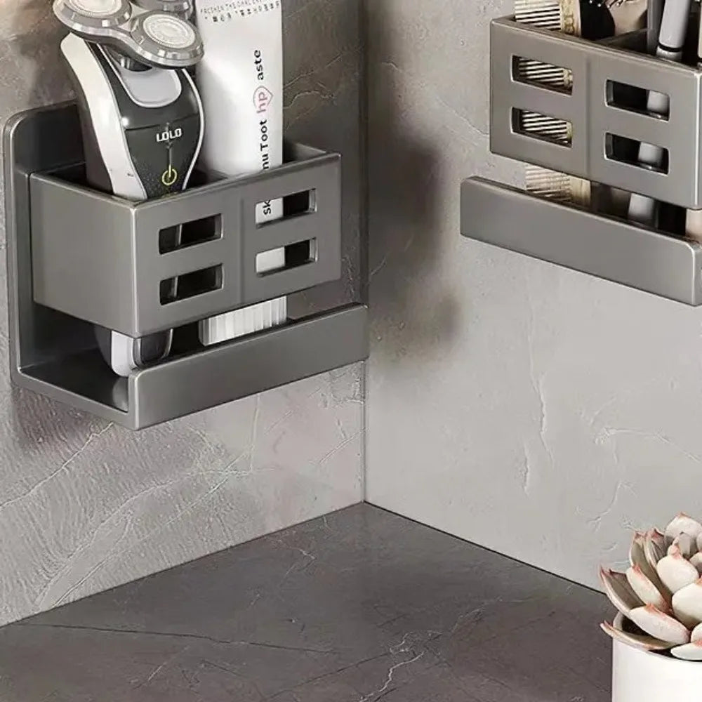 Loch freier multifunktion aler Zahnbürsten halter Bad Rasiermesser Haarkamm Zahnbürste Lager regal Wand zubehör