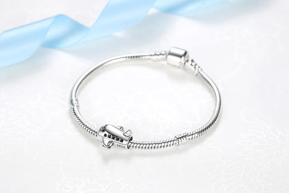 Original 925 Sterling Silver Charms Love Travel London Bus Suitcase Paris Beads Fit Brand Bracelets Necklaces Women DIY Jewelry.