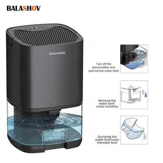 Air Dehumidifier Portable Mute Moisture Absorbers Machine Air Dryer For Home Bedroom Office Kitchen Deodorizer Dryer EU/US plug.
