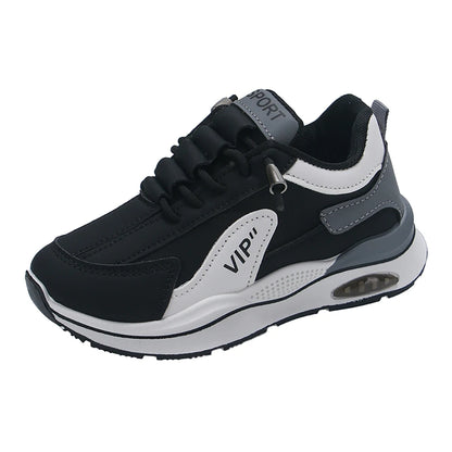 Teenager Kid's Sneakers For Autumn PU Leather Waterproof Children's Sport Shoes Trend Fashion Outdoor Running Shoes For Boys