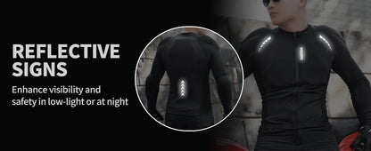 WOSAWE Men's Motorcycle Racing Jacket Off-Road CE Protective Gear Motocross Soft Armor Body Protector Sports Racing Equipment.