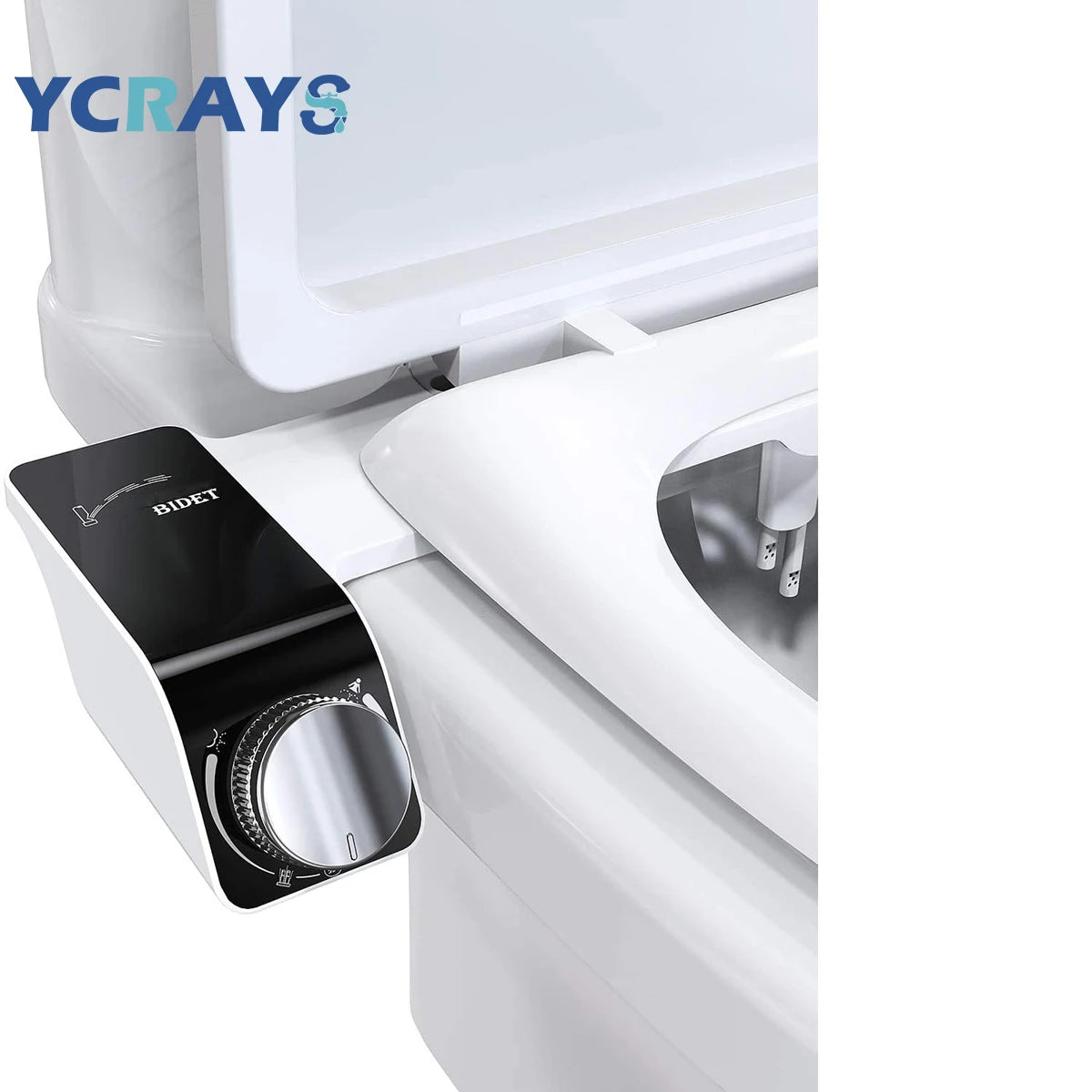 Bidet-Toilettensitzaufsatz, nicht elektrisch, selbstreinigend, Doppeldüsen, zum Waschen heiß, kalt, Mixer, Wasser, Damen-Badezimmer-Zubehör, Sprühgerät