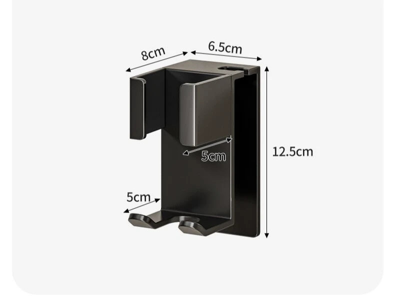 Lockenstab-Organizer aus Edelstahl mit ohne Bohren, Wandregal, Haarglätterhalter für die Aufbewahrung von Badezimmer-Waschtisch