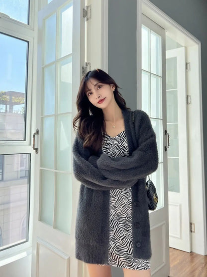 Winterkleidung für Damen, Strickjacke, koreanische Mode, Herbst 2022, modische Damenbekleidung, Neuankömmlinge, Vintage-Strickwaren, Langarm-Top