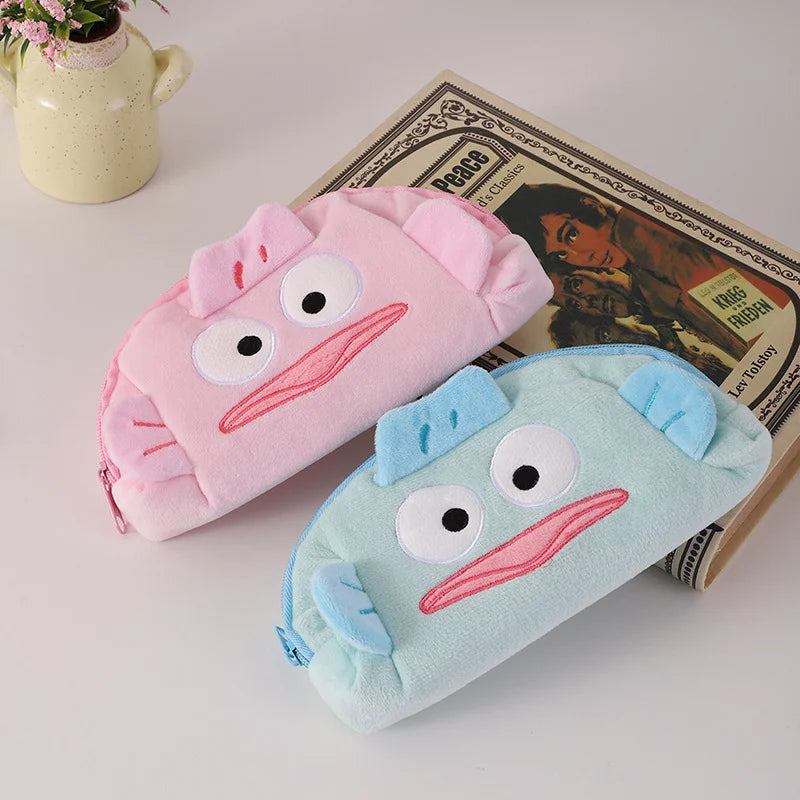 Niedliche Cartoon-Bleistifttasche aus Plüsch, große Kapazität, Bleistifttasche, Aufbewahrung, Kosmetiktasche, Stifthalter, Schreibwaren.