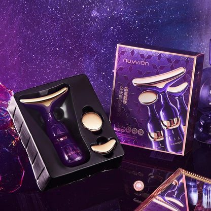 3 In 1 Facial Lifting Device Neck Facial Eye Massage Face Slimmer EMS Beauty Skin Tightening Wrinkle Anti Aging Face Massager.