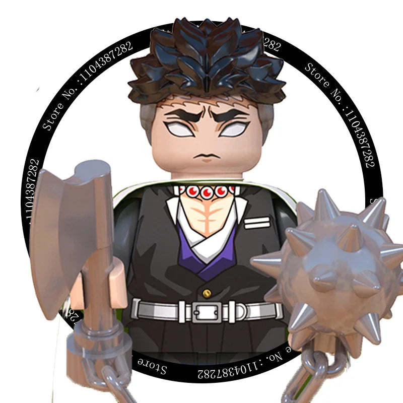 2025 Hot Toys WM6116 WM6138 Demon Slayer Blade Building Blocks Mini Action Figure Accessories Halloween Christmas Gifts for Kids