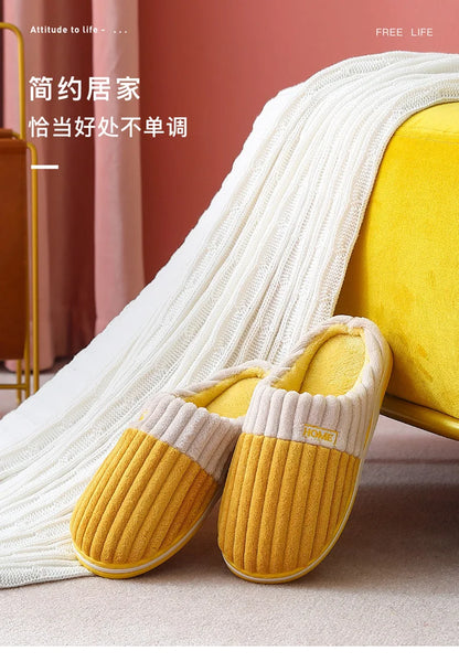 Shevalues Women's Fuzzy House Slippers Winter Warm Plush Indoor Non-slip Bedroom Slides Men Soft Comfort Fur Fluffy Cotton Shoes.