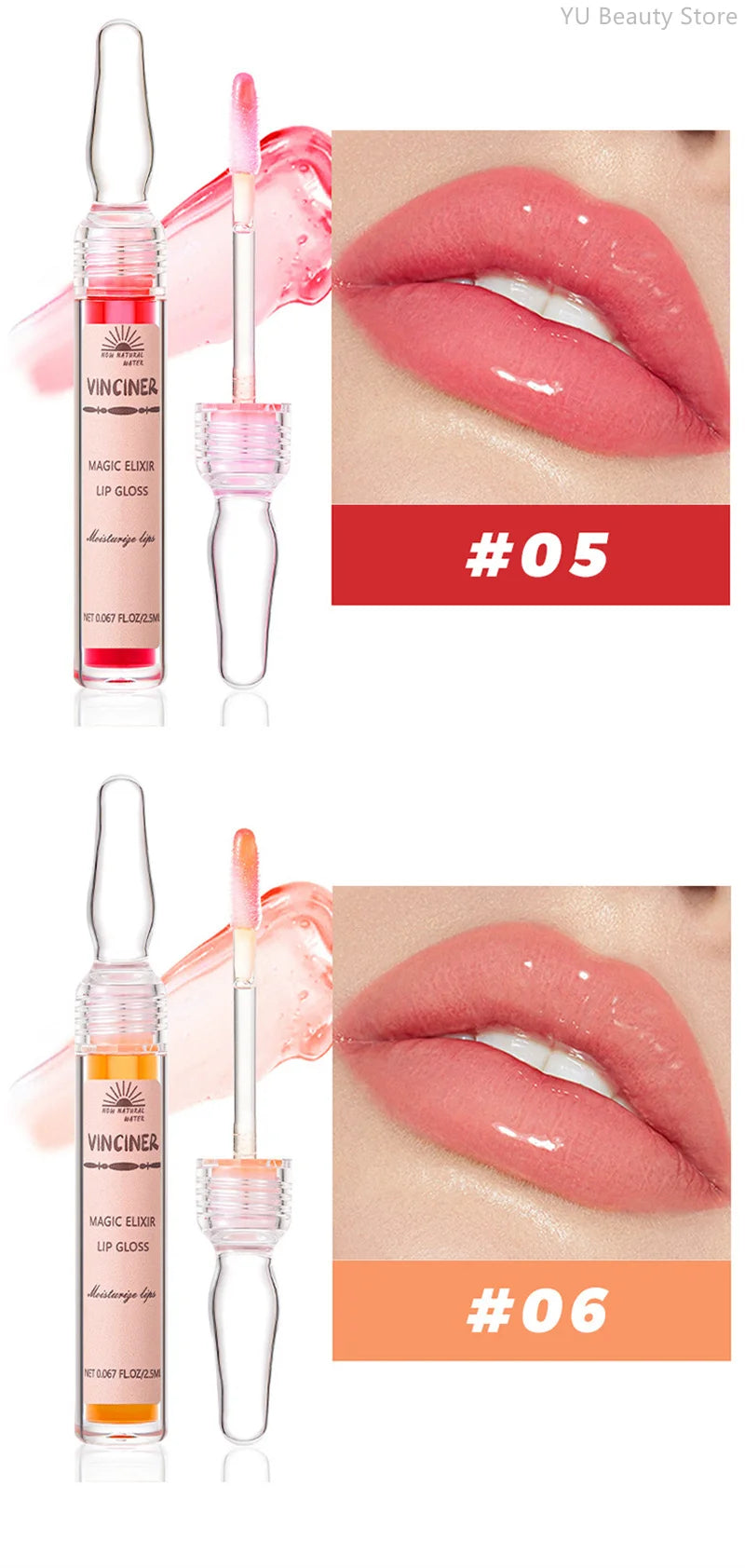 6 Colors Lip Plumping Gloss Instant Lip Plumper Extreme Volume Serum Oil Moisturizing Sexy Plump Lips Korean Makeup Products.