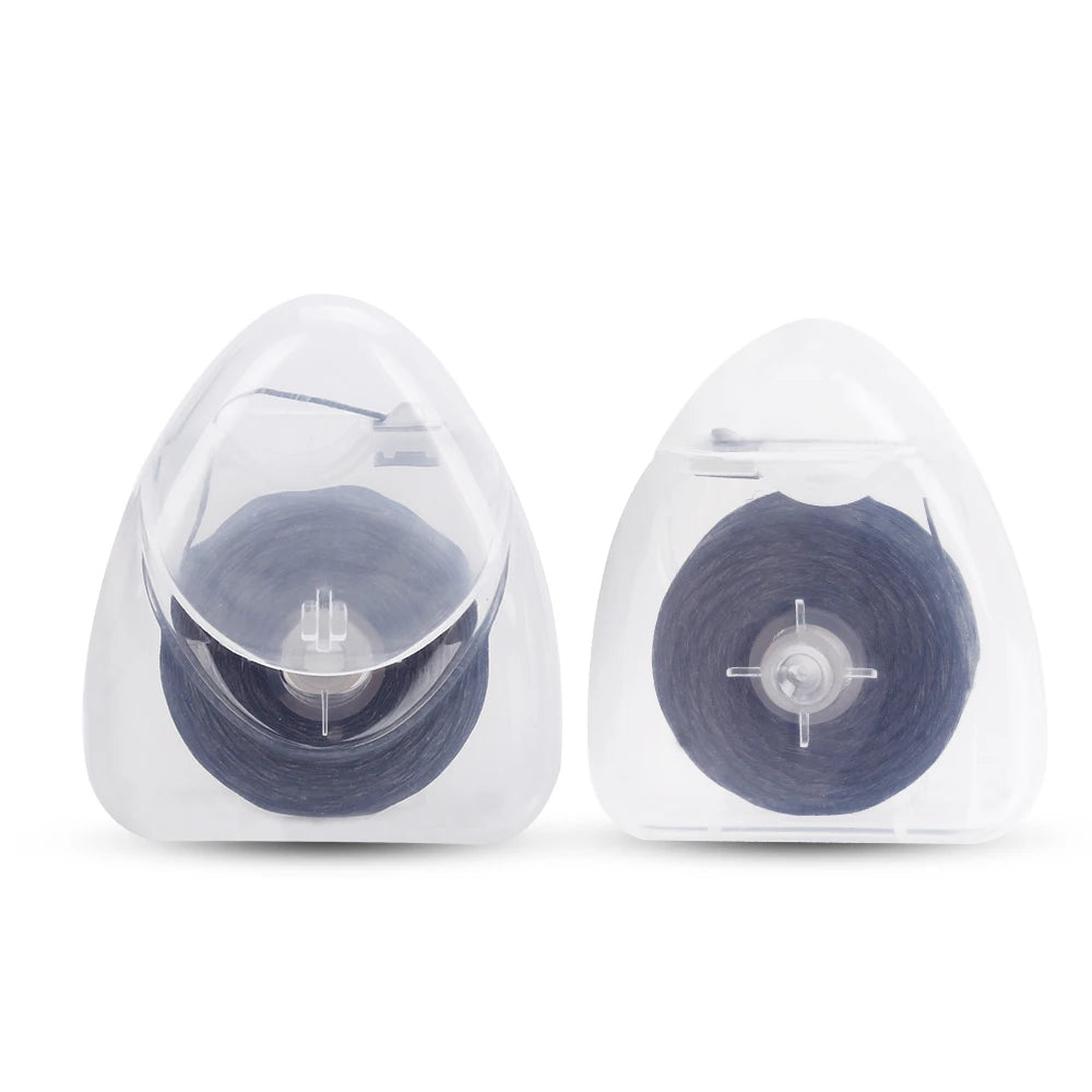 AZDENT 5 Box 50m Bamboo Charcoal Dental Flosser Black Toothpick Mint flavor Dental Floss Teeth Flosser Teeth Stick Tooth Cleaner.