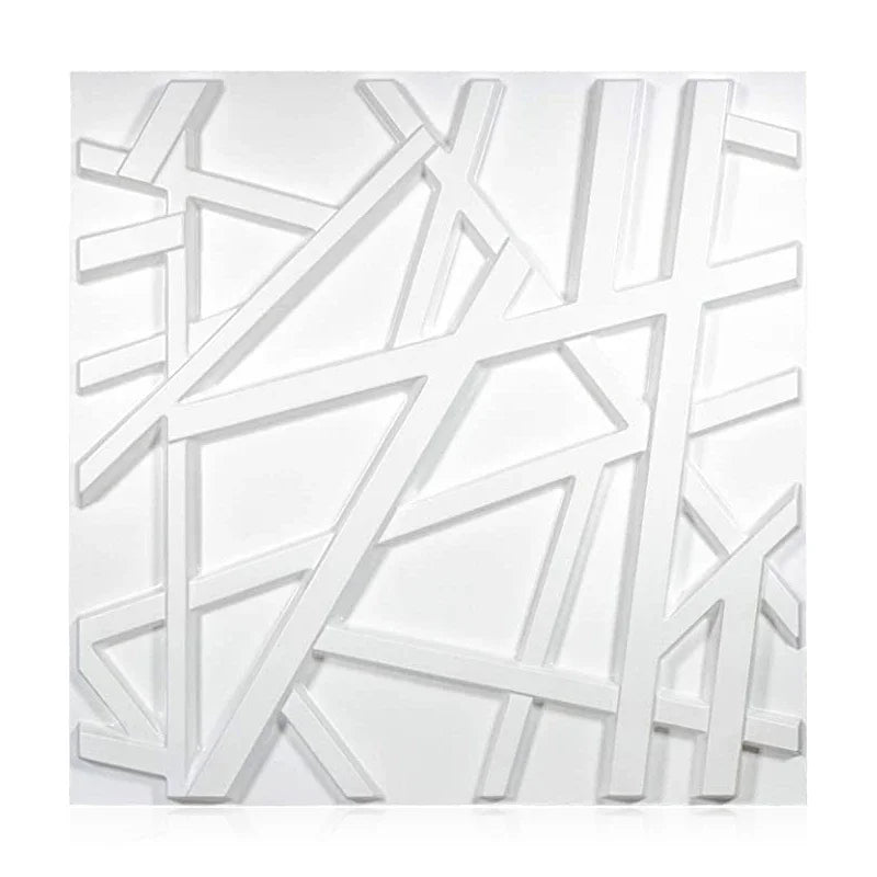 4pcs 50x50cm 3D wall panel Geometric lines 3D wall sticker wallpaper mural diamond design decor tile 3d mold 90's aesthetic room