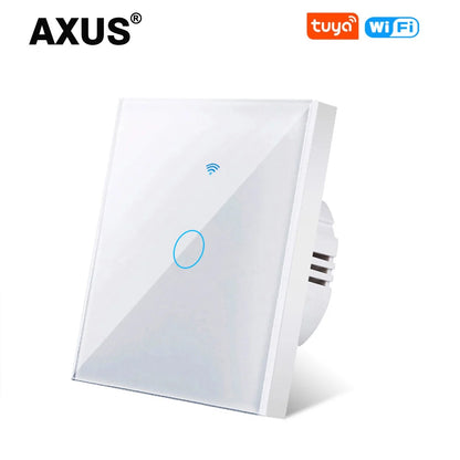 AXUS EU WiFi Smart Licht Schalter Touch Schalter RF433 Kein Neutralleiter Smart Home Leben Tuya App Steuerung Unterstützung Alexa Google Hause