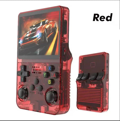 Open Source R36S Retro Handheld Game Console ARKOS 2.0 3.5Inch IPS Screen 64G/128G Portable Pocket Video Player Kids Xmas Gift