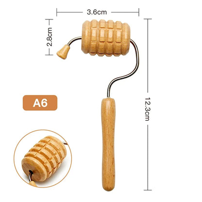 Wooden Facial Lifting Massage Facial Maderotherapy Masajeador Kit Gua Sha Tool Wood Therapy Wrinkle Remover Relaxation Skin Care.