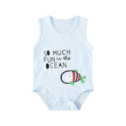 Sommer Baby Body Kinder Ärmellose Casual Einteiliges Neugeborenen Jungen Mädchen Cartoon Tier Strampler Kleinkind Overall Kleidung 0-2 jahre.